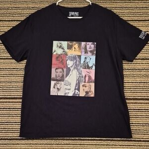 TAYLOR SWIFT The Eras Tour 2023 Black Cotton‎ XL Band Swiftie Mens T Shirt